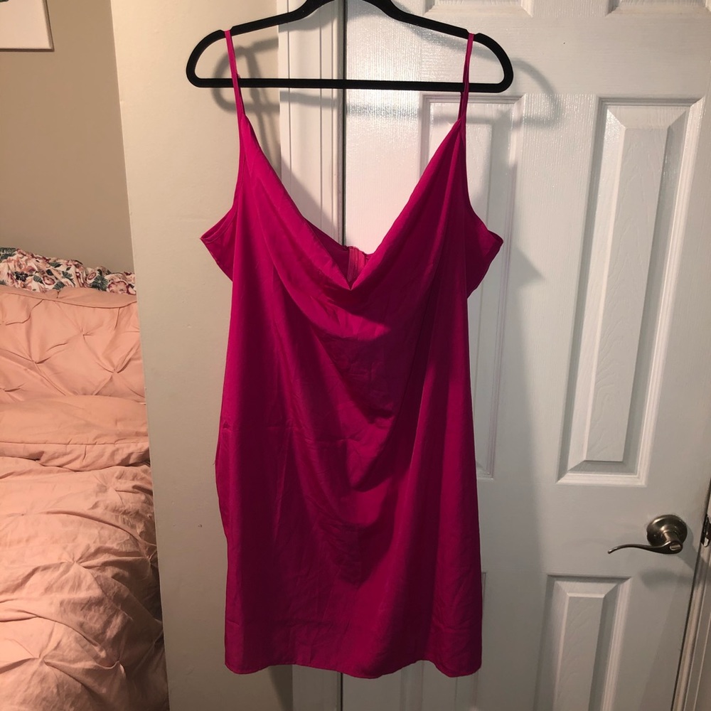 Boohoo cowl neck slip dress